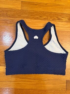 Booty By Brabants Croco Skin Top Dark Blue - (One size Fits Most) Sports Bra Top